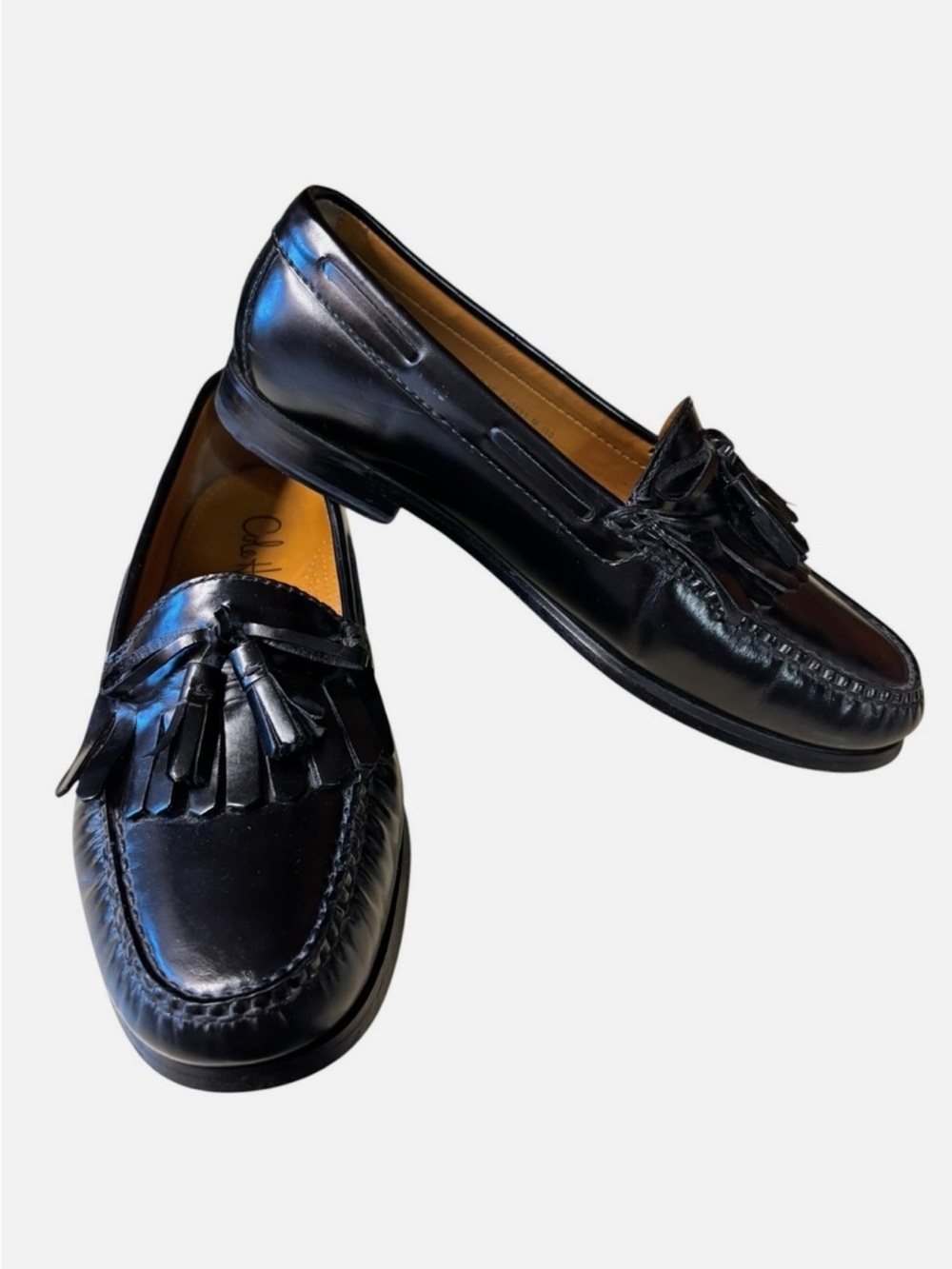 Cole Haan Black Tassel Loafers